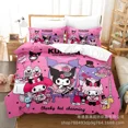 thumbnail image 1 of Sanrio Digital Printing HelloKitt Pudding Dog Cartoon Style Quilt Cover Bedding Three-piece Set Two-dimensional Home Furnishing WT, 1 of 5