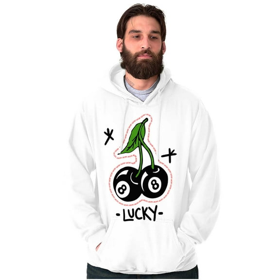 Lucky 8 Ball Cherries Billiards Hoodie Sweatshirt Women Men Brisco Brands S