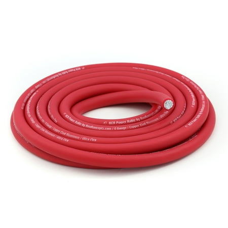 125 Power Cable 4 Gauge - KnuKonceptz KCA Kable 4 Gauge Ultra Flex Red CCA Power Wire / Ground Cable