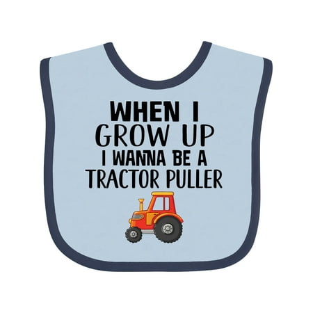 

Inktastic Power Pulling Future Tractor Puller Gift Baby Boy or Baby Girl Bib