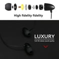 thumbnail image 3 of Casque Bluetooth, Casque Sans Fil Bluetooth 4.0 avec Écouteurs Rétractables, Écouteurs Anti-Bruit Anti-Transpiration Sport, 3 of 9