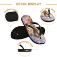 thumbnail image 3 of Unisex Comfort Flip Flops Summer Thong Sandals Non Slip Soles Flip Flop for Beach, Pool, and Daily Wear Cute Smiling Kitten XL, 3 of 8