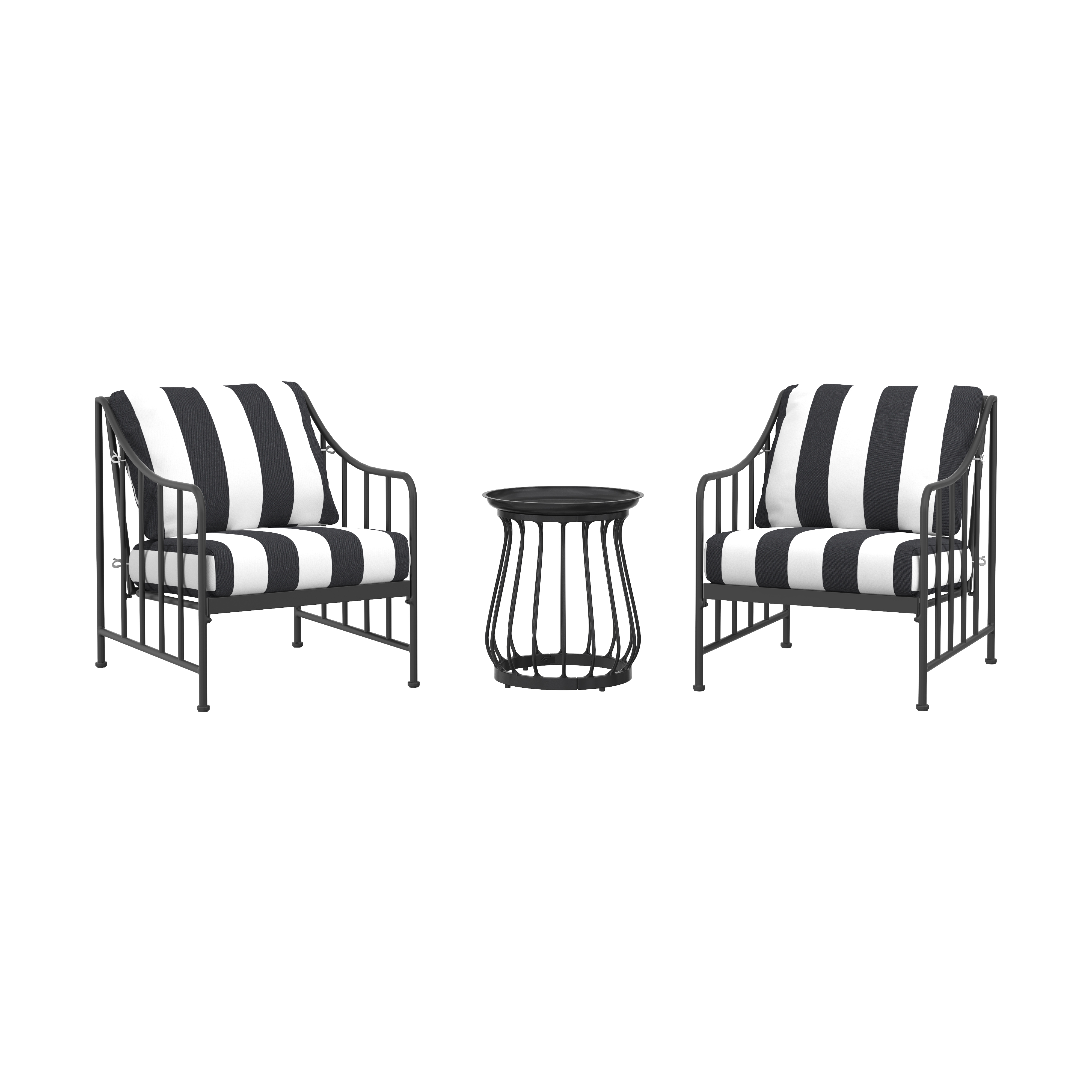 Better Homes & Gardens Aubrey 3-Piece Stationary Steel Chat Set - image 2 of 10