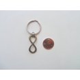 thumbnail image 4 of JewelryEveryday Bronze Infinity Symbol Keychain - You and Me for Infinity; 8 Year Anniversary Gift Couples Keychain, 4 of 4