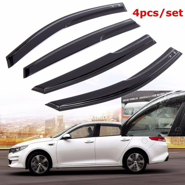 4Pcs Car Window Visor Sun Shade Vent Rain Guards Deflector For KIA