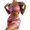 Hot Pink, variant on Vedolay Swimdress Swimsuits For Women Women's Ribbed O-Ring String Padded Low Waisted Bikini Set Swimsuit,Hot Pink S