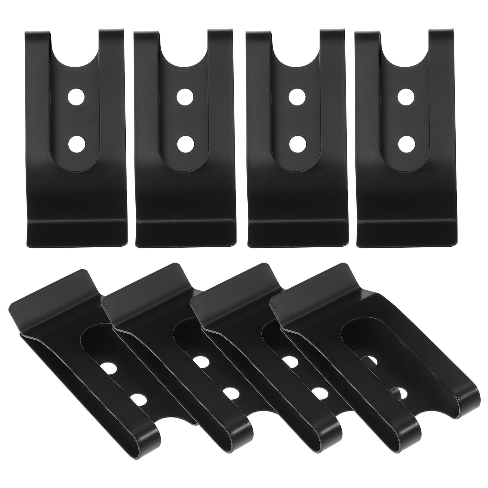 Black Metal Belt Clip for Leather Craft Sheath Wallet Pouch Double Holes  Holster Clasp Clamp Buckle