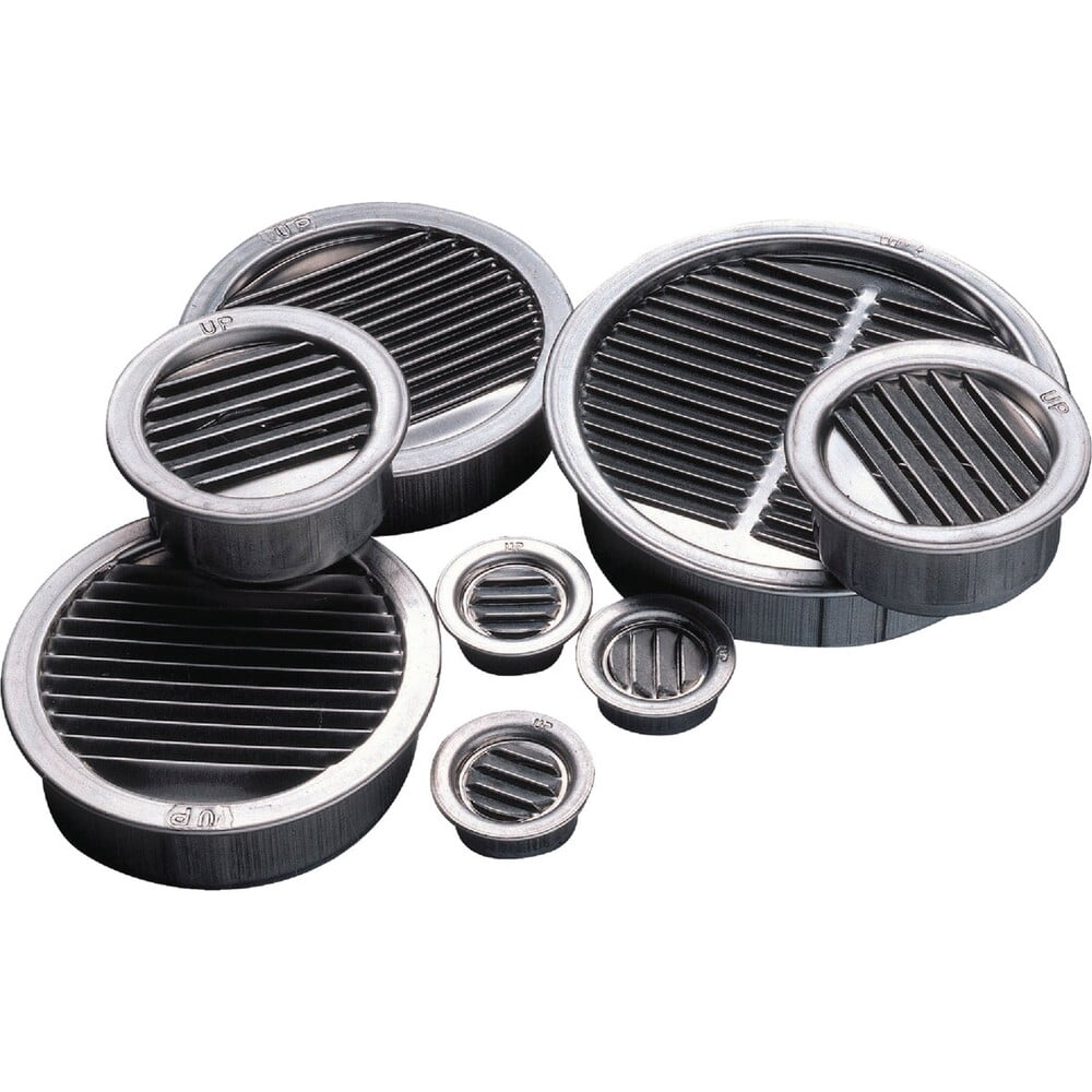 Air Vent 3 in. W X 3 in. L Mill Silver Aluminum Mini Louver