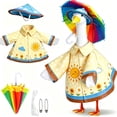 thumbnail image 2 of Gooses Clothes Yard Accent for Festival Set, Large White Goose Decoration with Handmade Hat and Bow, Outdoor Sculpture for Lawn and Garden, Charming Farmhouse Accent for Entryway, 2 of 5