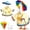 multicoloured 4#, variant on Porch Goose Outfits, Big White Goose Festival Set Decoration, Goose Clothes for 23-24 Inch Porch Goose Spring Outfits, Outdoor Holiday Costume