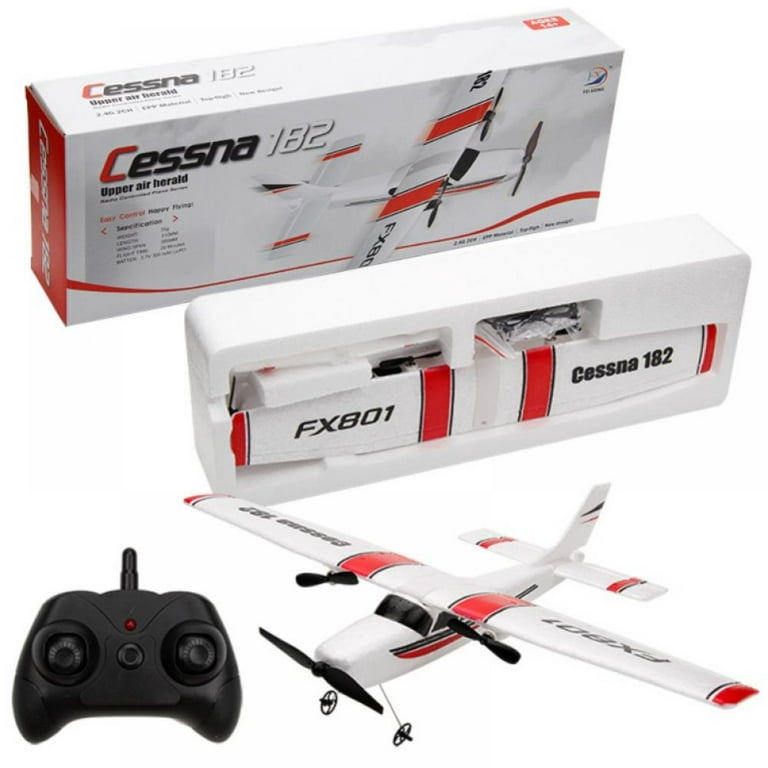 Rc Plane,lbkr Tech 2channel Remote Airplane,in 6-axis Gyro (white