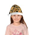 thumbnail image 5 of Honeii Sunflowers 1 Print Hat Santa Claus Hat For Xmas Party, Christmas Caps For Boys Girls Child,Christmas Beanie, 5 of 6