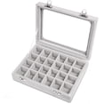 thumbnail image 3 of Coofit Jewelry Tray Box 24 Slots Clear Window Jewelry Tray Case Jewelry Organizer Case, 3 of 10