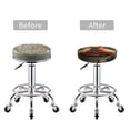 thumbnail image 5 of Round Bar Stool Seat Covers, Maple Leaf Meditating Chihuahua Elastic Round Chair Cover Stool Seat Slipcover Bar Stool Cushions Round Pad for 12-14 inch, 5 of 7