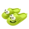 thumbnail image 2 of HXWCHs Funny Big Eye Platform Slippers Indoor Outdoor Closed toe Slide Sandals for Women Comfortable Shoes 5-6 Green, 2 of 8