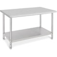 thumbnail image 2 of OUTGOODS Stainless Steel Work Table, NSF Commercial Grade, Adjustable Shelf, Silver, 2 of 9