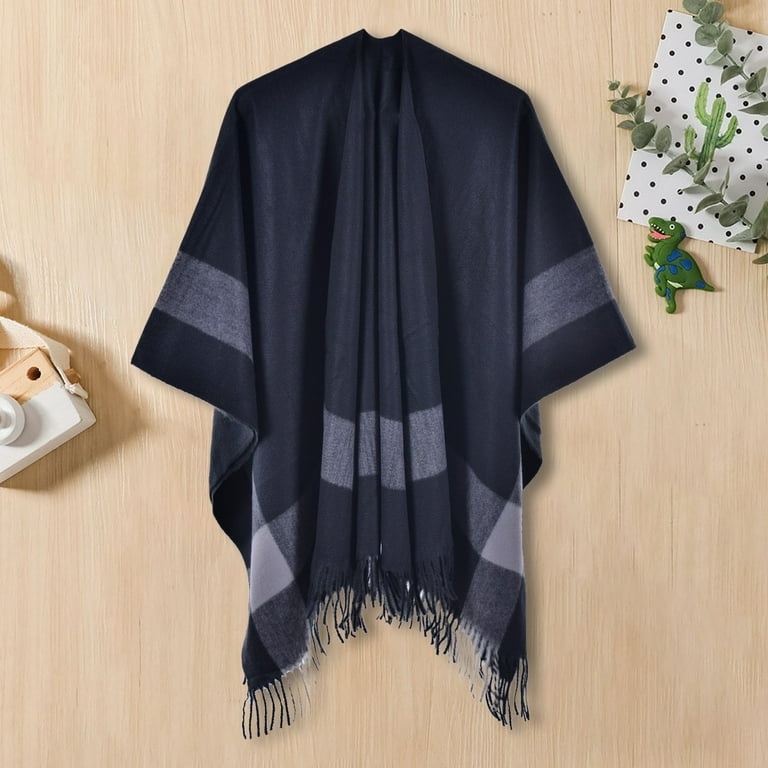 MSJUHEG Kimonos,Poncho Sweater Women,Cape Coat,Shawl Wraps,Wrap