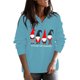 thumbnail image 1 of Moda Mujer Casual Fleece Cremallera Cuello alto Sudadera con capucha suelta Fridja ghj987+7035, 1 of 4