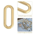 thumbnail image 4 of Uxcell 6Pcs Metal Rings Buckle for Bag Belt Strap, Oval Ring Inner Diameter 25mm, 4 of 6