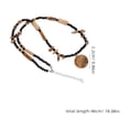 thumbnail image 2 of RUNROTOO Colliers de Plage pour Femmes Collier Résine Marron Lot de 1, 2 of 8