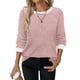thumbnail image 1 of Camisas de Larga para Mujer, Suéteres, Conjuntos de Otoño, Bloques de Color, Ropa de Invierno, Elegantes, Informales, Suaves. Rosa L, 1 of 7