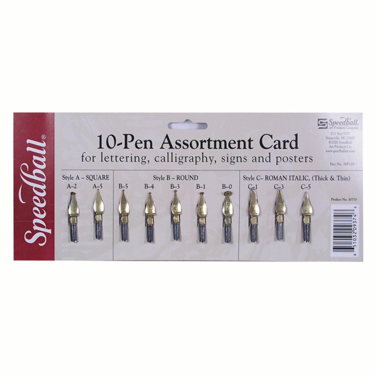 Speedball 10-Pen Nib Assorted Set