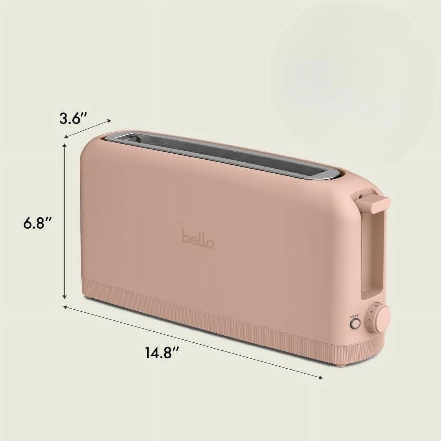 2 Slice Slim Toaster, Fits-anywhere™ Kitchenware, 6 Setting Shade Control with Reheat & Cancel Buttons, Fits sourdough, 10” Long Slot, Anti Jam & Auto Shutoff, 900 Watt, Oatmilk