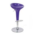thumbnail image 1 of Alpha Tabouret de Style Bombo Contemporain - Aubergine Purple, 1 of 2