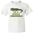 thumbnail image 3 of Inktastic In a While Crocodile with Cool Green Crock in Sunglasses Youth T-Shirt, 3 of 5