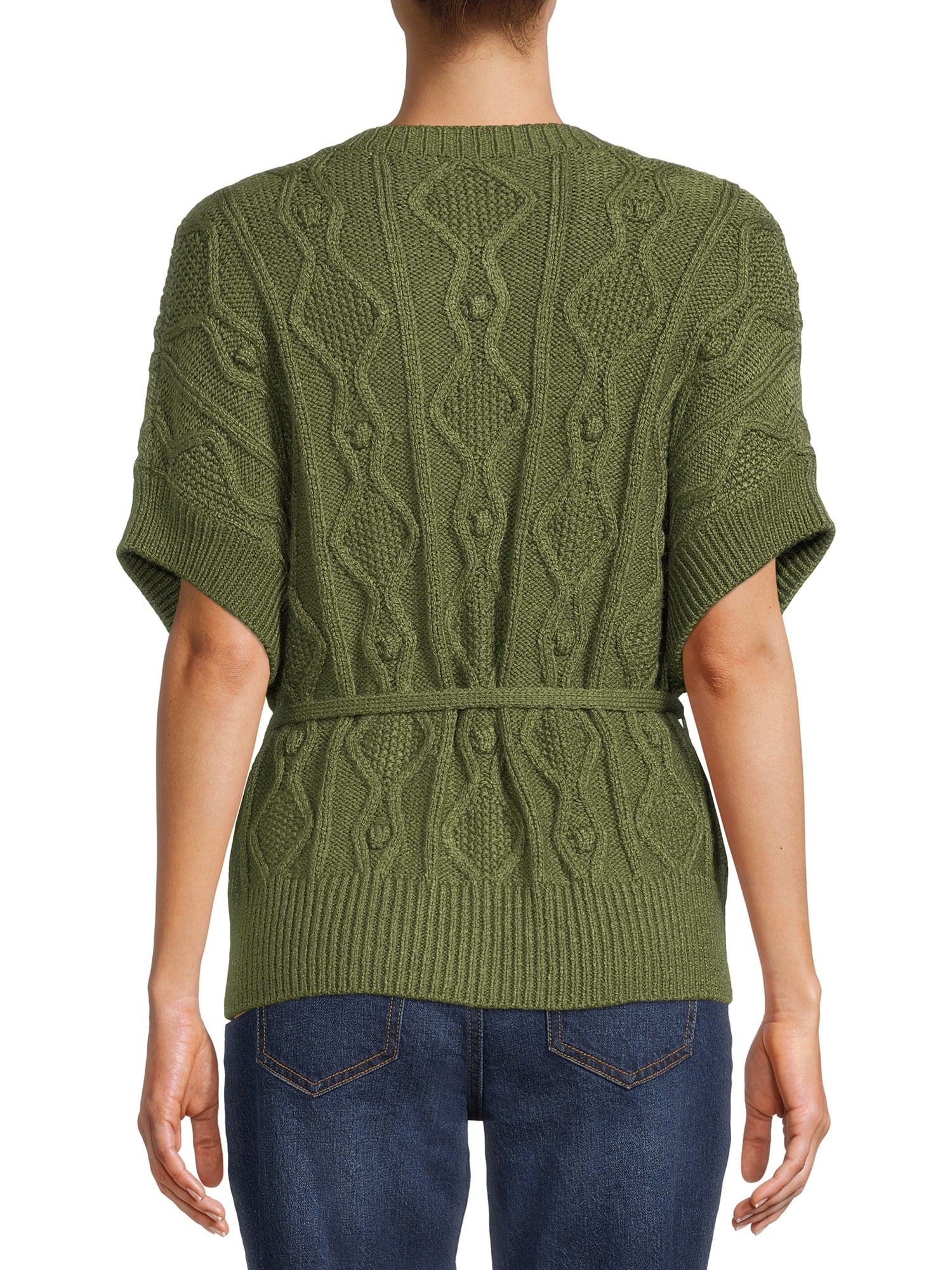 Tie Front Cardigan Sweater - Walmart 
