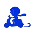 thumbnail image 1 of Ofertas Únicas Calcomanía Reflectante de Parachoques Patrón de Motociclista Femenino Cuadrado Azul Calcomanía Reflectante Decoración Personalizada para Cuerpo, Puerta o Ventana del Vehículo, 1 of 1