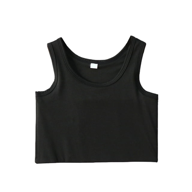 Qarigey Chaleco corto para mujer, camisetas sin mangas de verano para clima cálido, ropa interior elástica, sujetador de corsé Sexy de S-5XL Ropa interior Negro/3XL