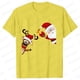 thumbnail image 1 of Camiseta de Feliz Navidad para mujer, Tops con estampado de renos de Papá Noel, ropa informal estilo Hip Hop, pantalón corto informal, camiseta de manga, ropa femenina, 1 of 5
