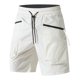 thumbnail image 2 of Ceisia Men's Spring Summer Cargo Shorts - Solid Gift Color Elastic Waist Drawstring Multi-Pocket Casual Shorts, 2 of 9