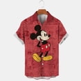 thumbnail image 1 of Disney Anime 3D Mickey Mouse Print Men Shirt Summer Loose Short Sleeve Casual Shirt Hawaiian Shirt Shirt Top Plus Size Hot Sale4XL Gao Jinjia LED, 1 of 2