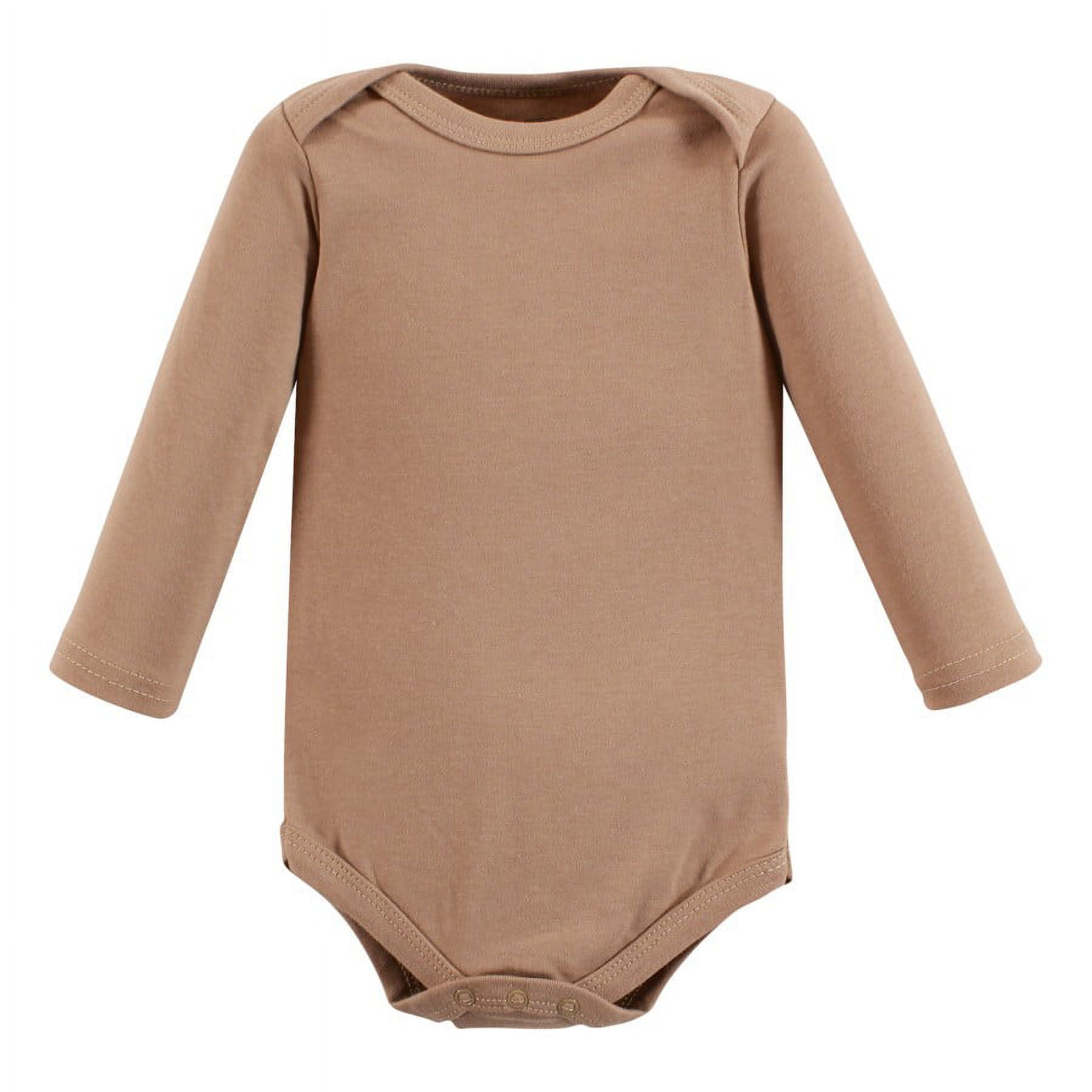 Hudson Baby Cotton Long-Sleeve Bodysuits, 7-Pack, Newborn-24 Months