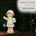 thumbnail image 6 of Alpine Corporation Solar Girl Statue Holding Lantern with LED Light, 6 of 12