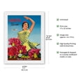 thumbnail image 2 of Andalusia Spain - Iberia Air Lines of Spain - Flamenco Dancer - Vintage Airline Travel Poster by Goros c.1958 - Japanese Unryu Rice Paper Art Print (Unframed) 17 x 22 in, 2 of 4
