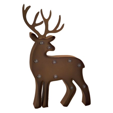 UPC 746427652278 product image for Melrose 21 in. Standing Brown Deer LED Marquee | upcitemdb.com