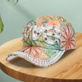 thumbnail image 5 of Letter Decor Baseball Cap Breathable Sparkling Sequins Design Sun Peaked Hat for Camping, 5 of 8