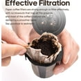 thumbnail image 6 of Disposable Coffee Filters,Pack of 100 Paper Filter +Reusable K Cup Coffee Pod for Reusable Single Serve Pods Compatible with k cup 2.0 & 1.0 Coffee Maker, 6 of 7