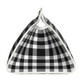 thumbnail image 3 of Naloa White And Black Plaid Print Leather Tissue Box Cover Rectangle | Long Tissue Box Cover | Tissue Box Holder | Tissue Holder for Bathroom, 3 of 9