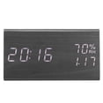 thumbnail image 3 of Reloj Despertador Digital de Madera NikouMX LED Grande con Temperatura, 3 of 8