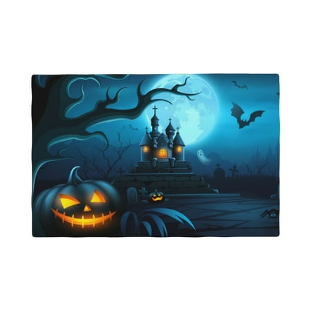 

Placemats Set of 4 Happy Halloween-1 Heat Resistant Non - Slip Place mats Waterproof table mat for Kitchen Dining-6片装