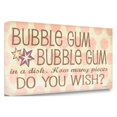 thumbnail image 2 of Tangletown Fine Art 'Bubble Gum' Textual Art on Wrapped Canvas, 2 of 2