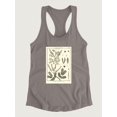 thumbnail image 3 of Fern Classification Ii Racerback Tank Women -Denis Diderot Designs, Female Medium, 3 of 4