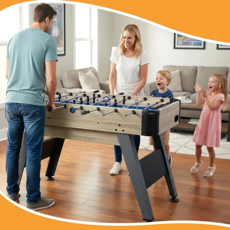 54 inch Foosball Table, Soccer Table Game Arcade Table Soccer Indoor Game