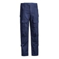 thumbnail image 1 of Innerwin Pants Elastic Waist Mens Bottoms Summer Drawstring Fitted Trousers Navy Blue M/32, 1 of 2