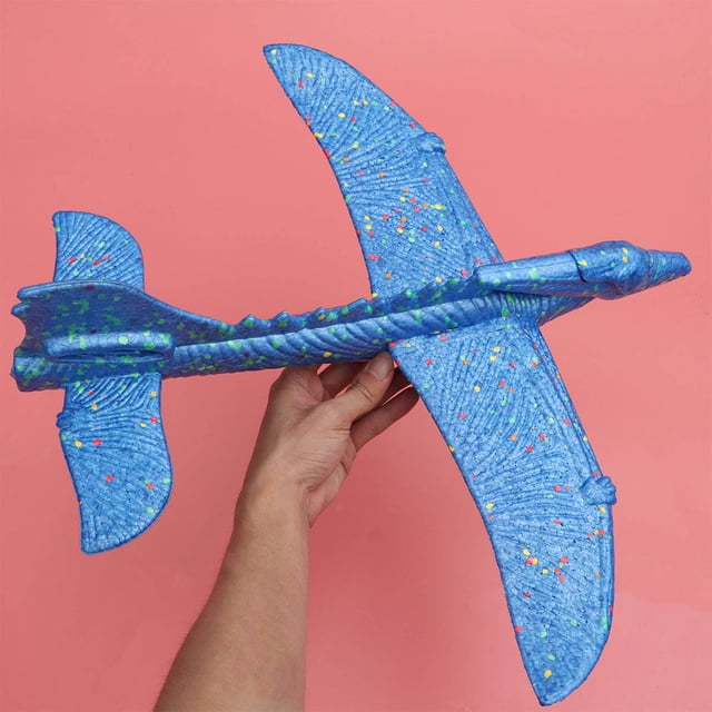 RUNROTOO 2Set Aircraft Launch Toy Foam Airplane Toy Circular EPP Material Hand-Eye Coordination Improvement