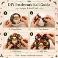 thumbnail image 6 of CSSAD Christmas Ornament - 3D Fabric Poke Christmas Ball DIY Kit, Christmas Balls Craft Kit for Adults, Poke Art for Adults, Beginner-Friendly No-Sew Craft, 3D Texture, 4", 6 of 6
